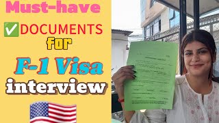 What documents to carry for F1 Visa Interview Documents needed for US Visa Interview f1visa [upl. by Nonez978]