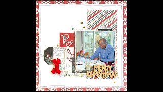 Scrapbook Process Video 396 creating a Christmas Page Kit using Simple Stories collections [upl. by Phio]