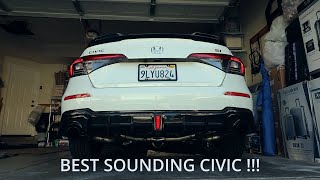 BEST SOUNDING EXHAUST 24 CIVIC SI  deep burbles [upl. by Chrissy622]