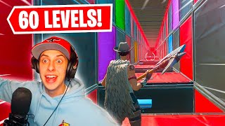 NEW DEATHRUN FaZe Cizzorz Plays 60 Level Deathrun Fortnite Creative [upl. by Rabaj453]