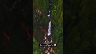 Waterfall hunting in theazores portugal djimavicair2 waterfalls sãomiguel dronenature [upl. by Omarr]