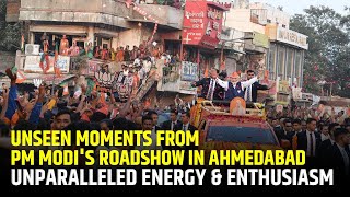 Unseen moments from PM Modis roadshow in Ahmedabad  Unparalleled energy amp enthusiasm [upl. by Feliks]