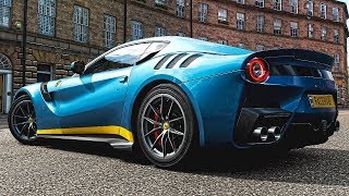 Forza Horizon 4 Ferrari F12tdf Test Drive sound Gameplay  Racer V8 [upl. by Rebmit]