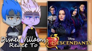 Disney Villains React to Descendentes  Gacha Club  Full Video [upl. by Esinahs]