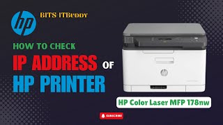 How to Check IP Address of HP Color Laser MFP 178nw Printer hpprinter hp [upl. by Koenig624]