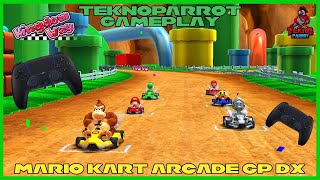 Mario Kart Arcade GP DX  Peach Castle  Gameplay [upl. by Harikahs]