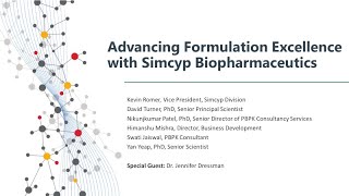 Mastering Formulation Excellence with Simcyp Biopharmaceutics Exclusive Webinar Recording [upl. by Mauve700]