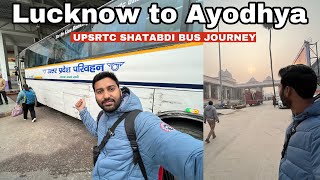 Lucknow to Ayodhya UPSRTC Shatabdi AC Bus Journey [upl. by Ealasaid]