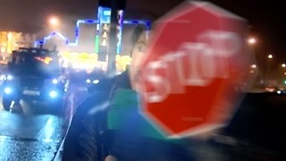 Reporter hit by stop sign during live tv [upl. by Arnulfo970]