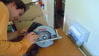 Bosch GKS 65 Circular Saw Professional Unboxing and testing [upl. by Shaina]