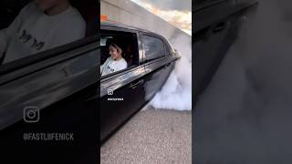 I LET MY LITTLE SISTER DO BURNOUT IN A REDEYE JAILBREAK 300😎 viral cars mopar burnout [upl. by Selinda]