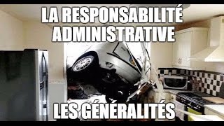 La responsabilité administrative 1  Généralités [upl. by Kyred942]