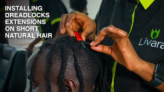 How to INSTALL DREADLOCKS on SHORT HAIR  Dreads For Beginners  Dreadlock Hair  Healthy Hair [upl. by Nollaf]