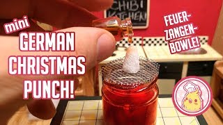 Miniature Cooking Classic German Christmas Punch quotFeuerzangenbowlequot Fire punch [upl. by Rhys385]