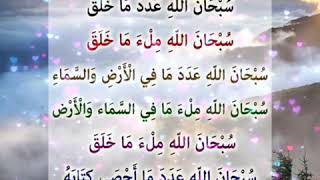 A Greater or Superior Dhikr of day and night  SubhanAllahi Adada Ma Khalaq SubhanAllahi Milaa ma [upl. by Rramal608]