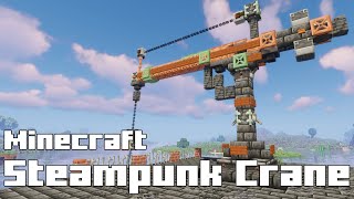 Steampunk Crane Build in Minecraft minecrafbuilds minecraft [upl. by Hoy360]