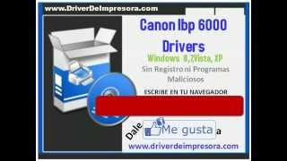 Descargar Canon lbp 6000 Drivers Windows 87Vista XP [upl. by Ylliw]