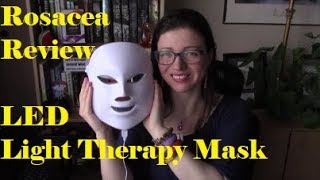 Review finally RubyLux LED Light Therapy Mask Used on Rosacea Treatment  Rosy JulieBC [upl. by Bruning]