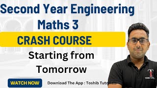 Engineering M3 Crash Course Starting Tomorrow  Mumbai University  Toshib Tutorials [upl. by Noskcire]