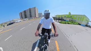 Team OmoOyemekun Explores shore front parkway and Rockaway park neighborhoods Bike with me [upl. by Kennet]