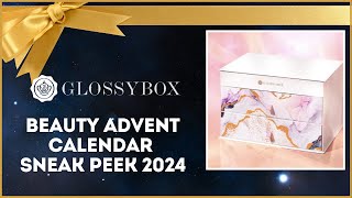 GLOSSYBOX UK ADVENT CALENDAR SNEAK PEEK 2024 [upl. by Cuttler337]