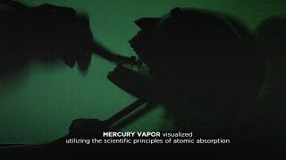 Visualization of Mercury vapors in UV light  Atomic absorption explained [upl. by Agustin670]