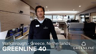 Greenline 40 walkthrough  Greece  Netherlands  Yacht Partners International [upl. by Inesita493]