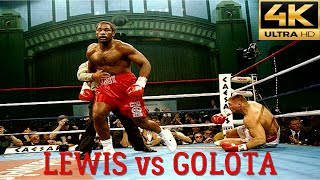 Lennox Lewis UK vs Andrew Golota Poland  KNOCKOUT Fight  4K Ultra HD [upl. by Ratep536]