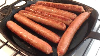 HOW TO COOK SAUSAGES  Gregs Kitchen [upl. by Hilten]