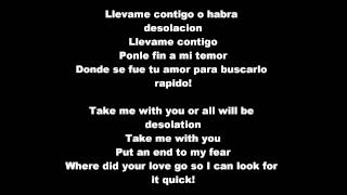 Romeo Santos  Llevame Contigo Lyrics SpanishEnglish [upl. by Sibby]