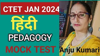 Ctet Hindi practice set।।CTET 2024 Hindi Pedagogy Mock Test [upl. by Sverre244]