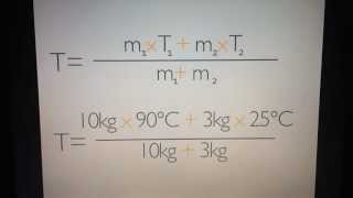 Mischtemperatur von Stoffen berechnen  Wärmelehre [upl. by Oynotna]
