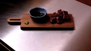 ASMR Wagyu Steak and Fried Rice in the style of Teppanyaki [upl. by Eisdnil]