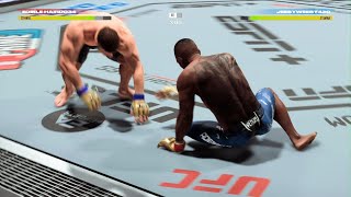 What a fight🔥 adesanya vs Du plessis UFC5 gameplay highlights [upl. by Raeann]