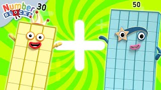 ➕ Addition Special Level 4 🔢  30 minute compilation  Numbers Cartoon for Kids  Numberblocks [upl. by Aniaz]