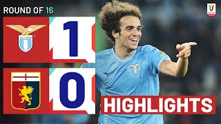 LAZIOGENOA 10  HIGHLIGHTS  Early Guendouzi Strike Edges Game  Coppa Italia Frecciarossa 202324 [upl. by Juta]