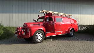 1949 Ford Flathead V8 Brandweer Lommel [upl. by Schultz309]