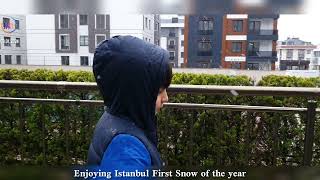 First Snow of the year 2024 Istanbul Turkey [upl. by Nielsen692]