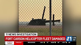 WATCH Fort Carson helicopter fleet damaged [upl. by Nelloc]