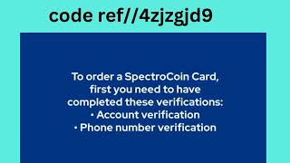 free visa card“Get a free SpectroCoin card that enables you to use PayPal fully” [upl. by Angell]