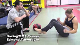 WATCH UFC SUPERSTAR Ronda Rousey INSANE KILLER Abs Core Workout [upl. by Kamilah]