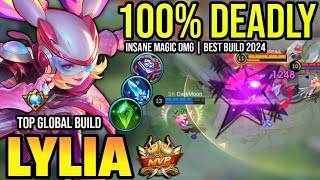 LYLIA BEST BUILD 2024  TOP GLOBAL LYLIA GAMEPLAY  MOBILE LEGENDS✓ [upl. by Caneghem]