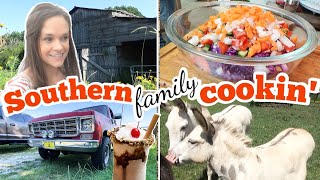 10 Feet Long 😆 Southern Family Fishing amp Farmhouse Slaw  Southern Cooking [upl. by Jarita]