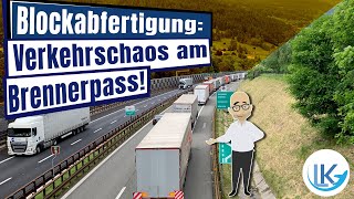 Stau Umwelt und Rechtsstreitigkeiten Die BrennerBlockabfertigung [upl. by Marylin208]