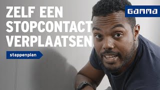 Stopcontact verplaatsen  Wanden en plafonds  How to met GAMMA [upl. by Edrock49]