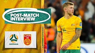 Riley McGree  PostMatch Interview  Australia v China PR  2026 FIFA World Cup AFC Qualifiers [upl. by Anevad891]