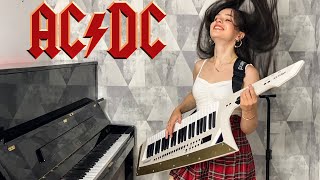 ACDC  Thunderstruck Piano amp Keytar Cover by Yuval Salomon [upl. by Fanchie]