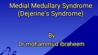 Medial medullary syndrome [upl. by Yderf606]