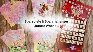 Sparspiele amp Sparchallenges Januar Woche 1 🥰  Umschlagmethode [upl. by Sibylle]