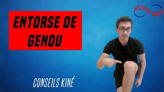 Douleur genou  entorse ligament interne   Conseils et exercices KINE pour se soigner [upl. by Alesram]